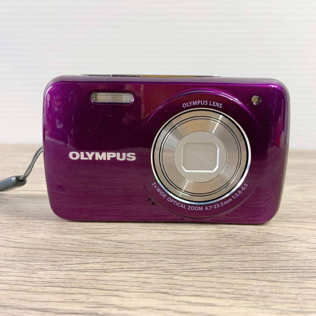 OLYMPUS VH-210 パープル 14MP 5倍ズーム デジカメ - メルカリ