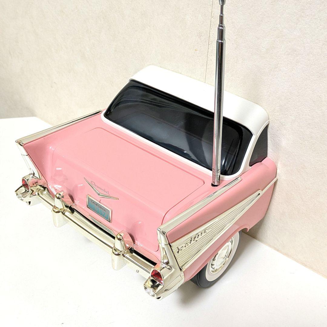 激レア箱付き】1988年製 シボレー 57 ベルエア ピンク ビンテージラジオ