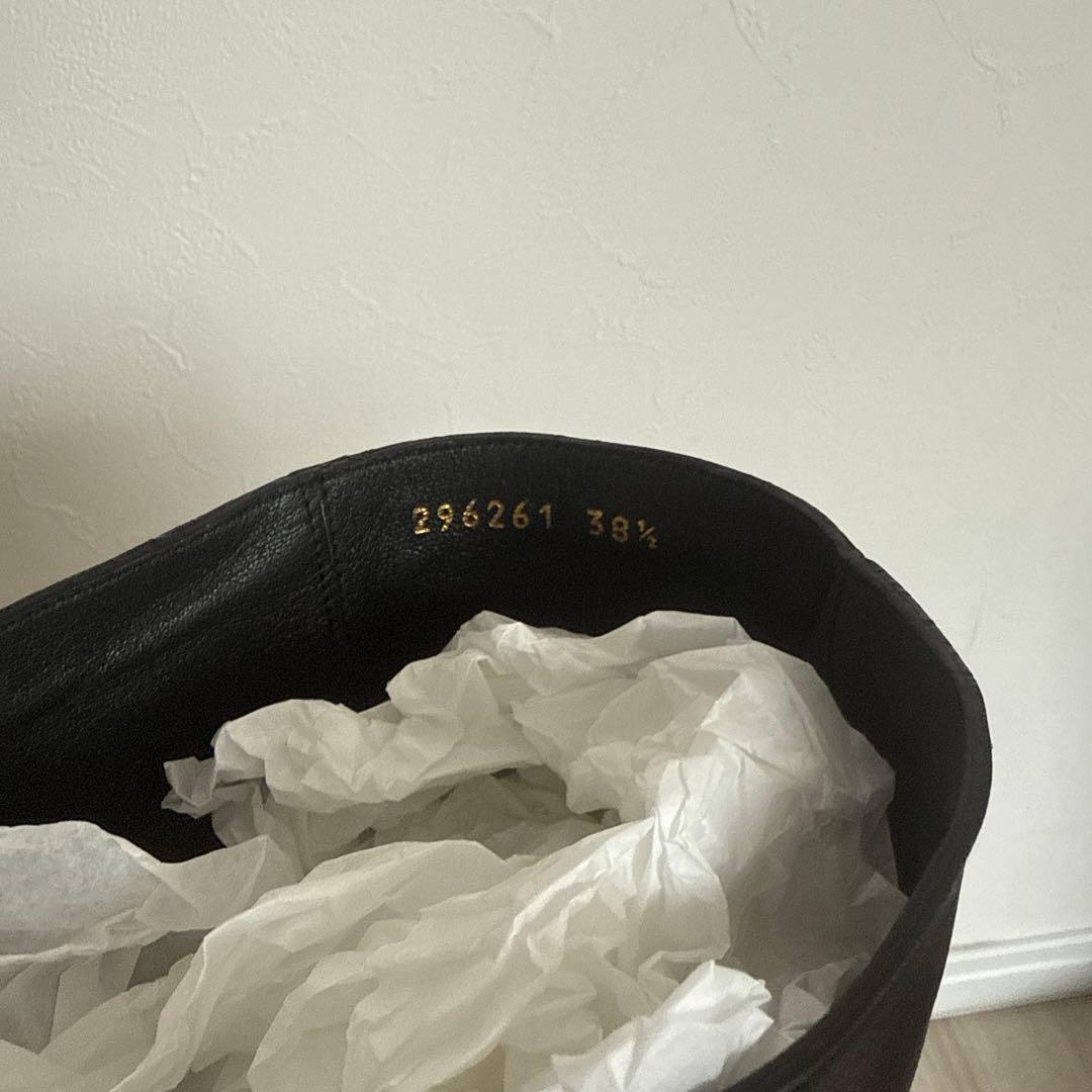 【Ari】GUCCI 黒　ロングブーツ　381/2 24.5cm