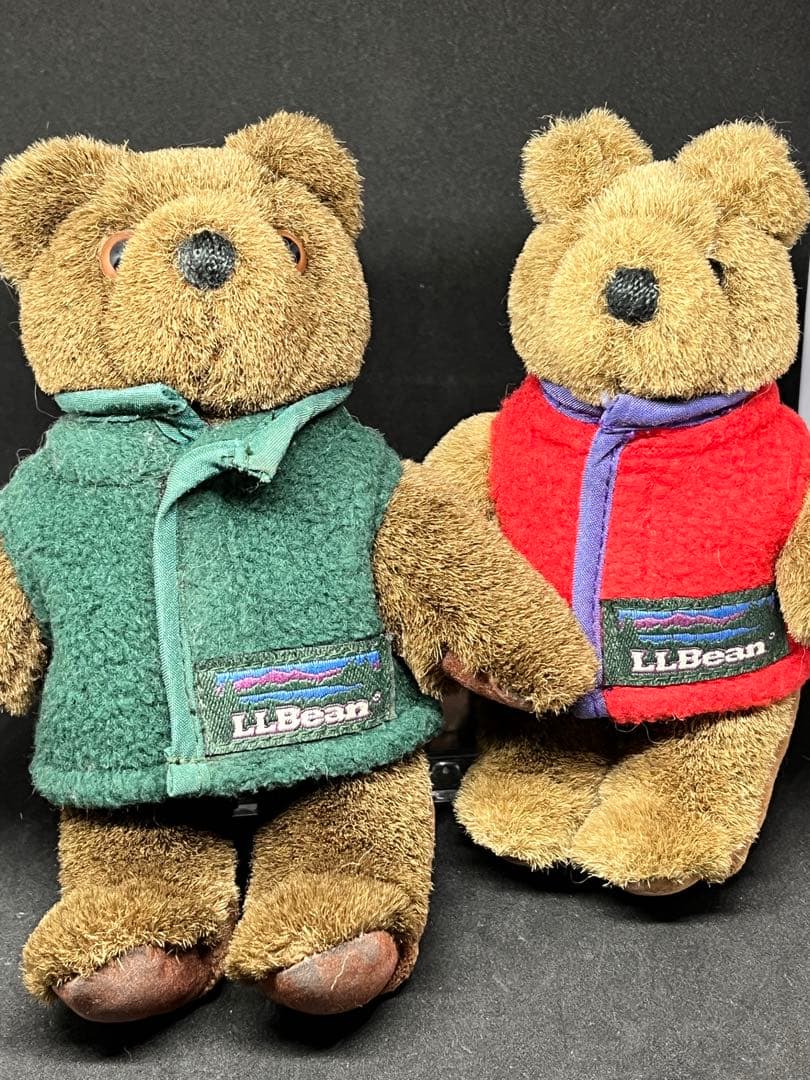 希少 L.L.Bean　エル・エル・ベア フィンガーパペットぬいぐるみ2体セット