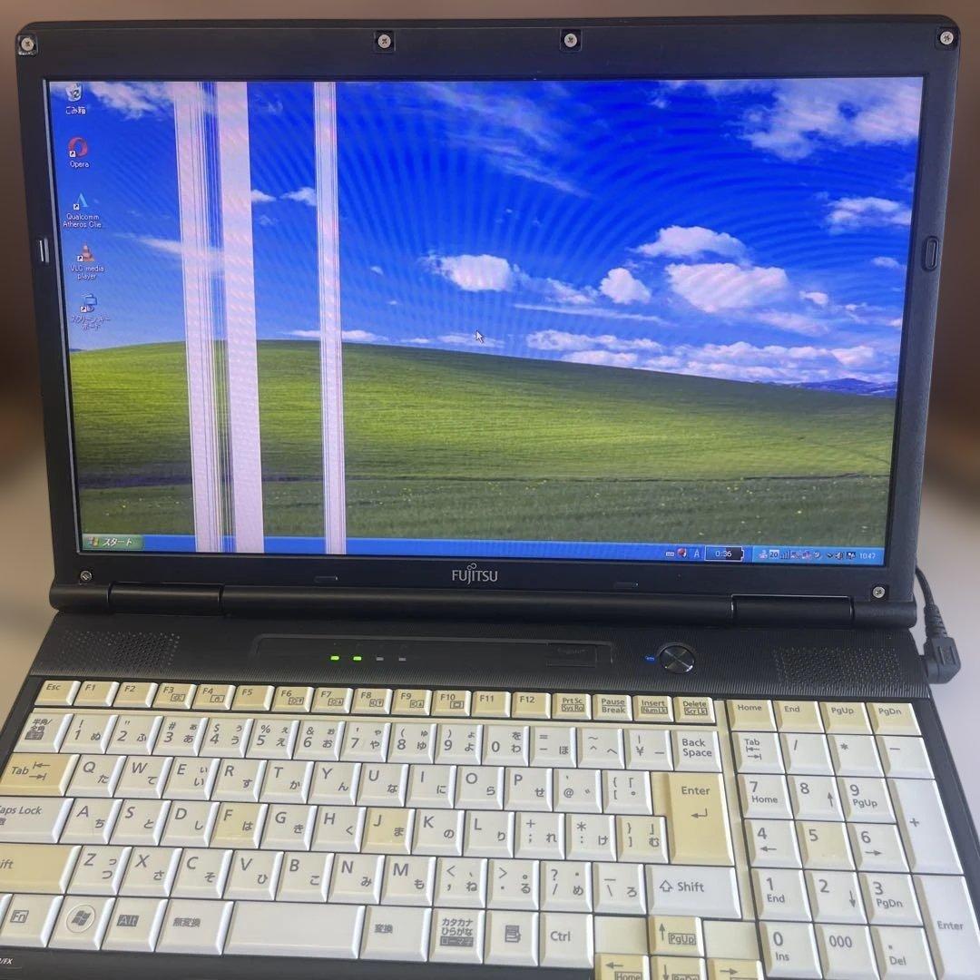 ☆訳有激安☆Windows XP☆富士通15.6インチ大画面ノート☆第