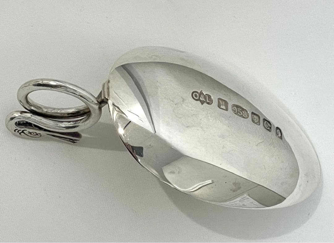 激レア！英国製 ブリタニアシルバー958 純銀スプーン 36.3g ホールマーク