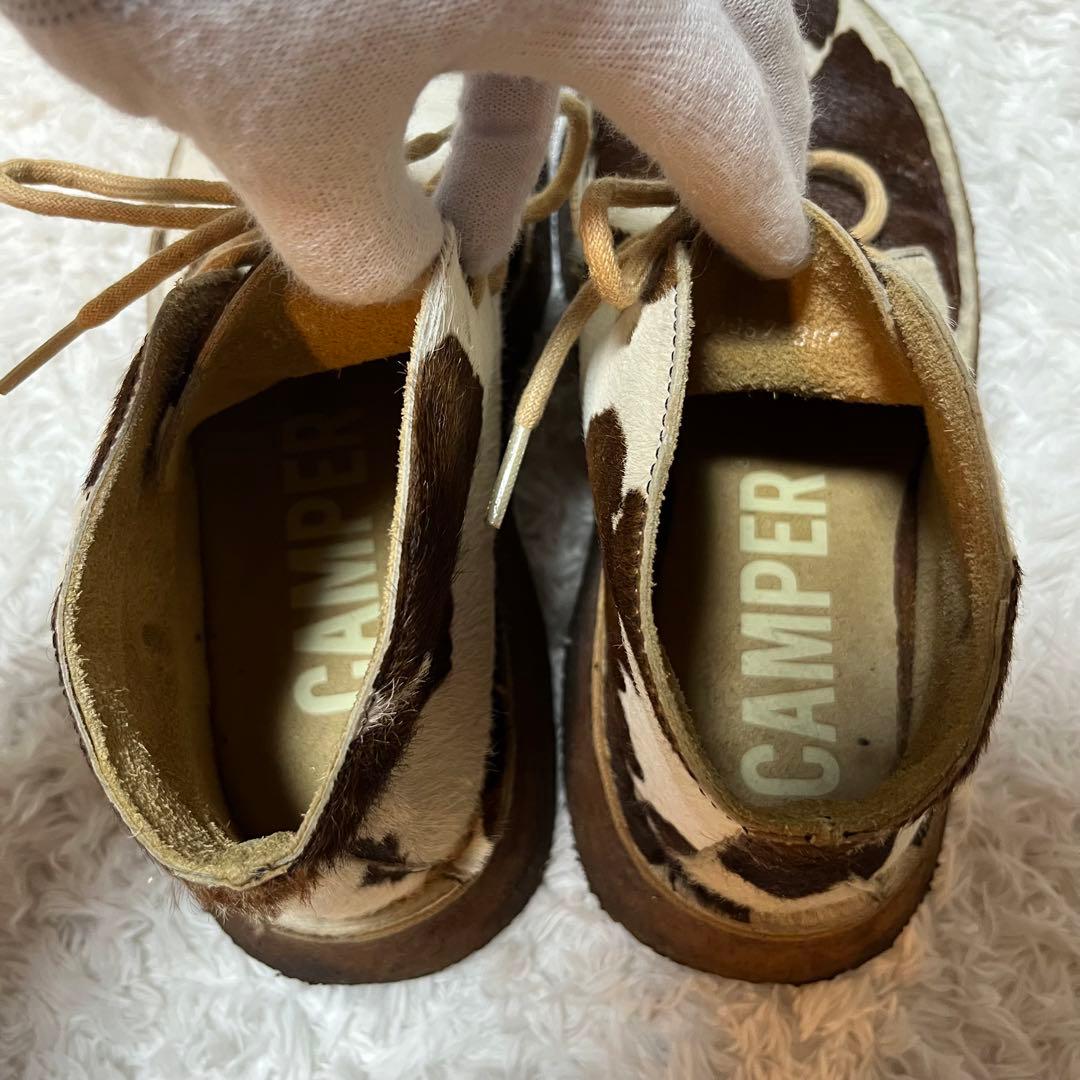 希少 カンペール デザートブーツ ハラコ アニマル柄 レザー ショート