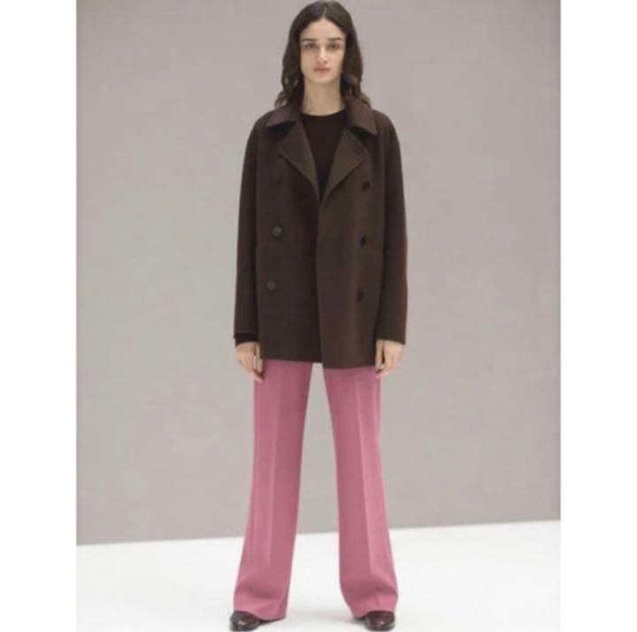 Theory 20aw ダブルブレストPコート ブラウン - メルカリ