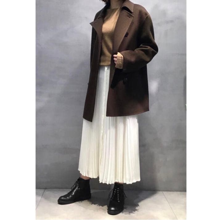 Theory 20aw ダブルブレストPコート ブラウン - メルカリ