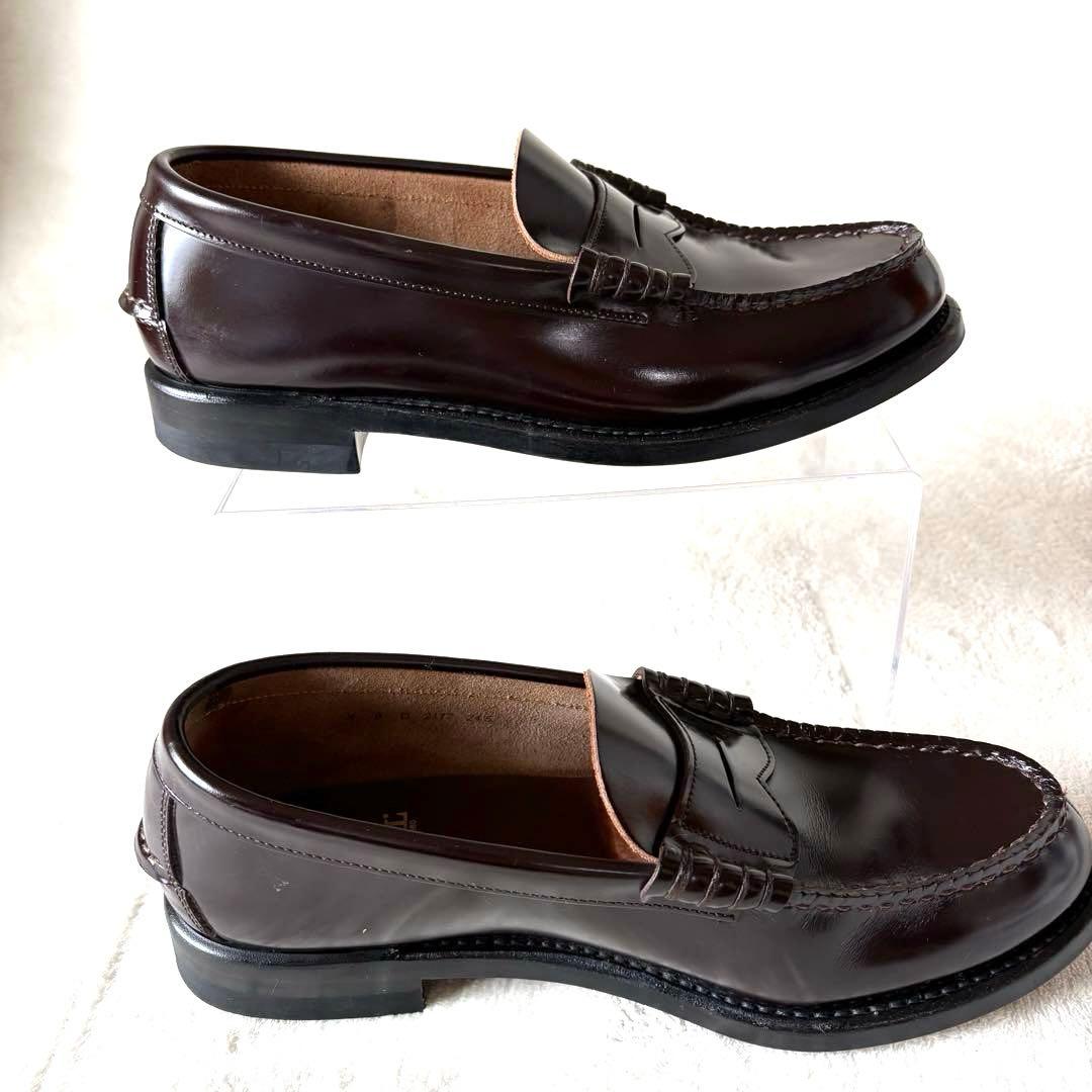 【極美品】リーガル 2177 ローファー 革靴 ブラウン 24.5cm