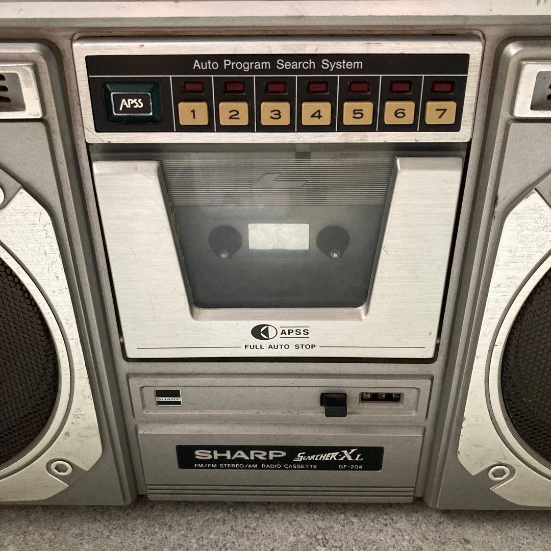 SHARP ラジカセ SEARCHER-XL GF-204 昭和レトロ - メルカリ