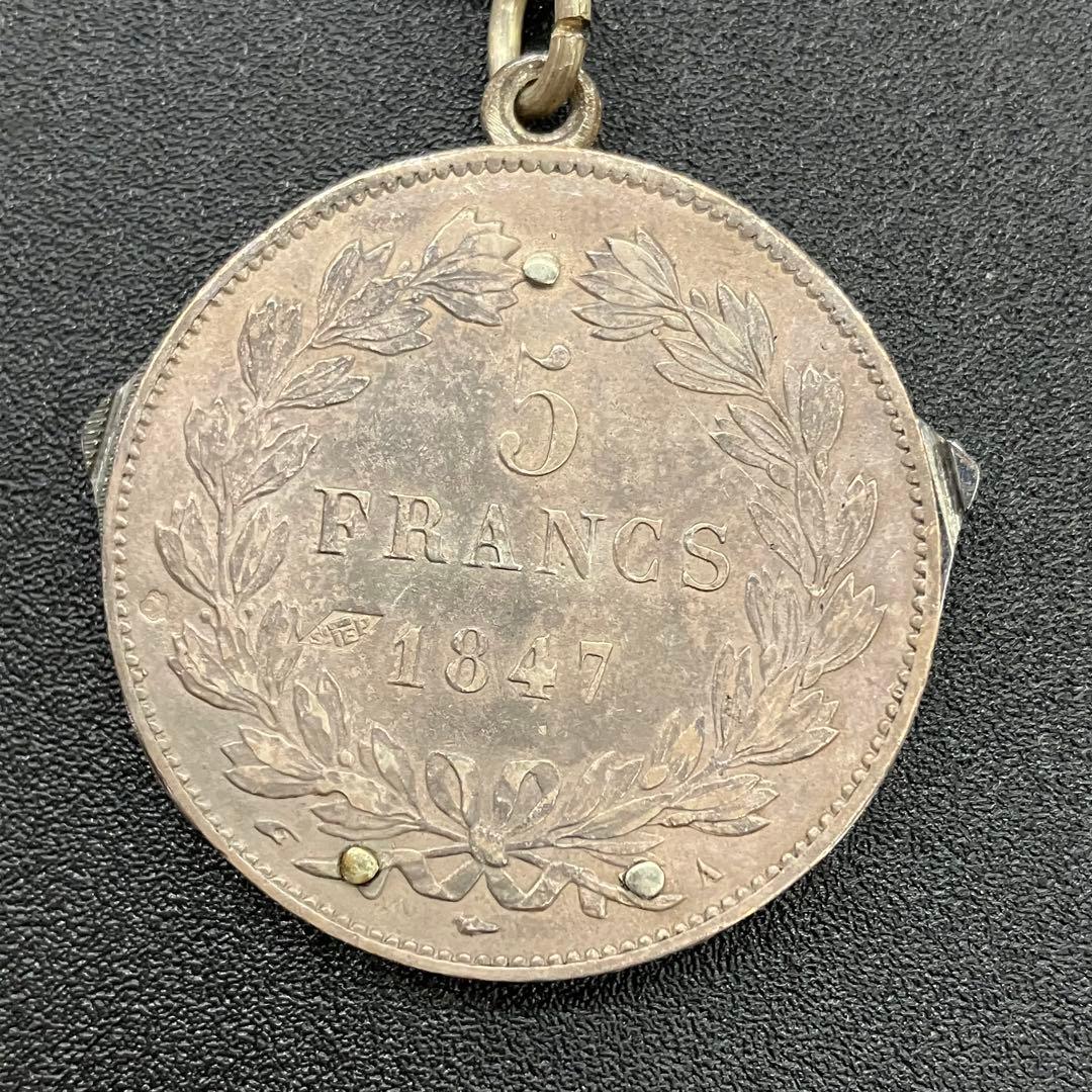 【希少品】Eloi エロア　ナイフ　銀貨　5フラン　箱　タグ付　02