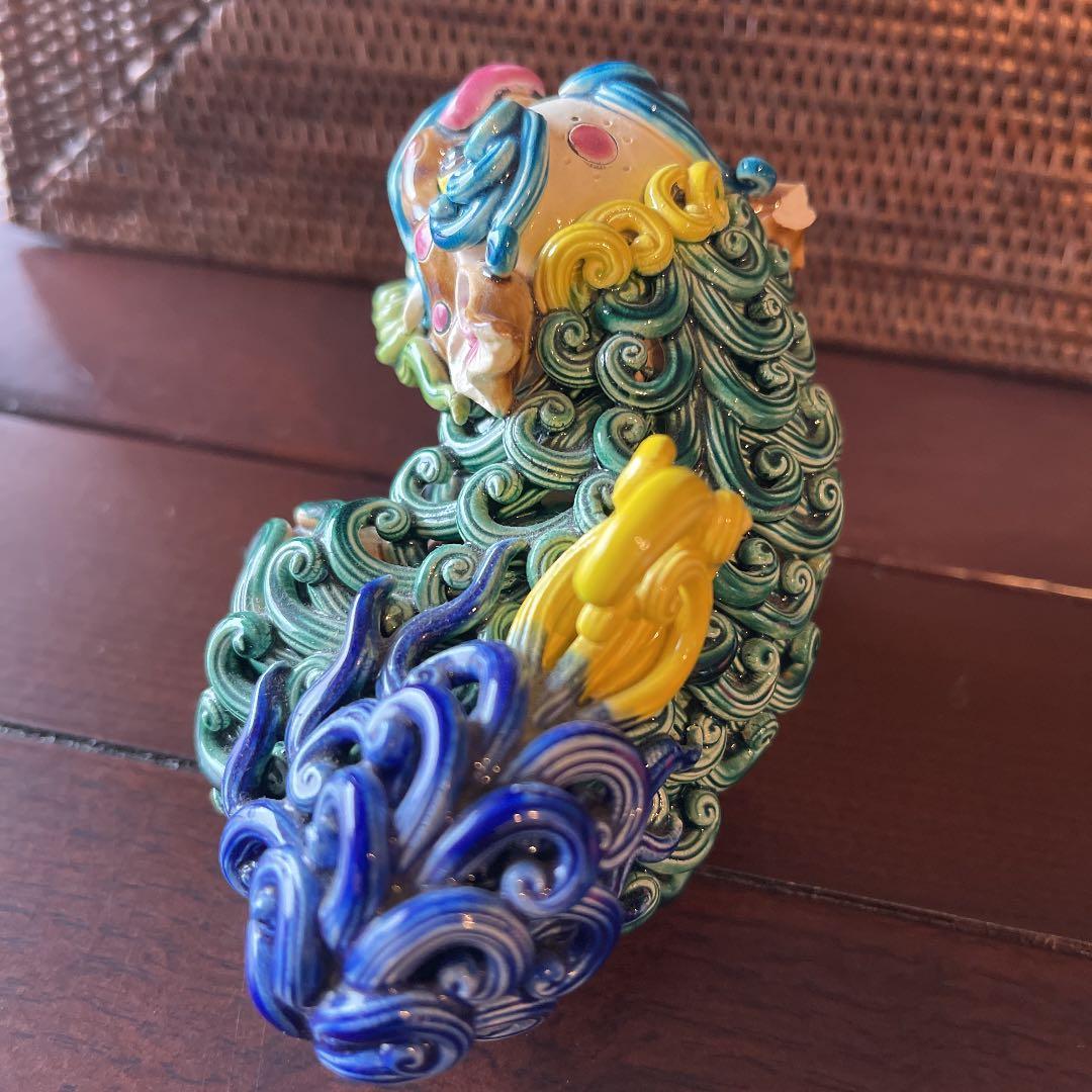 台湾 交趾焼 智盧 陶光の置物 - メルカリ