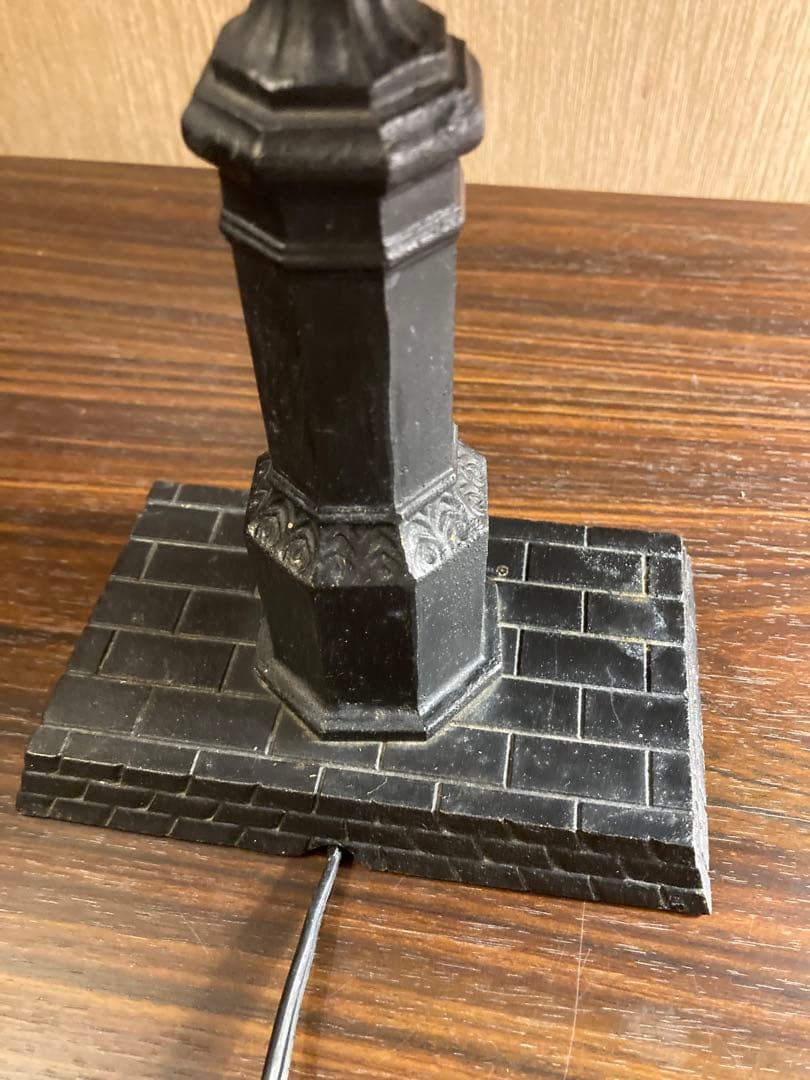 希少 ガス灯 置物 アンティーク ランプ 西洋 街灯 オブジェ 模型 昭和