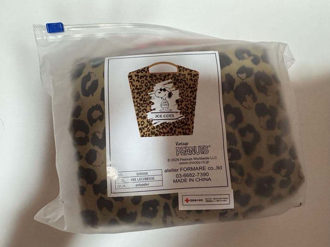 Ball & Chain スヌーピー 大阪限定 レオパード柄 Mサイズ ベージュ