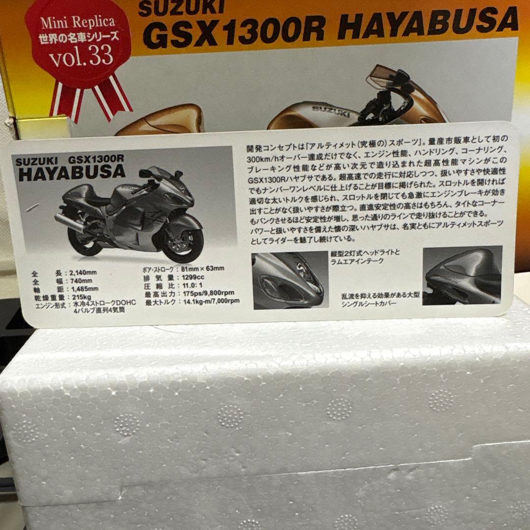 SUZUKI GSX1300R HAYABUSA ミニレプリカ vol.33 - メルカリ