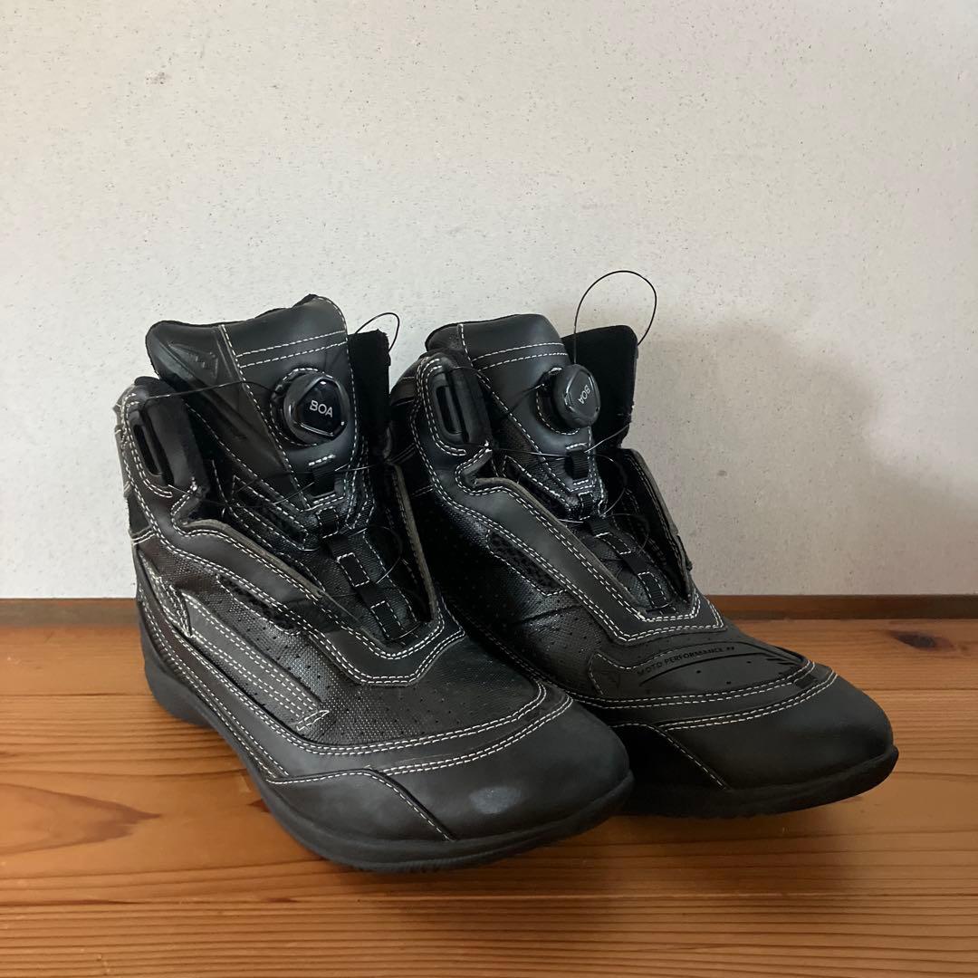 kushitani バイク用ハイカット靴 ブラック 26.0cm