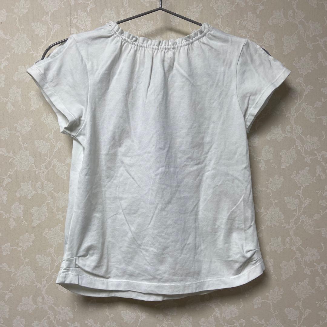 メゾピアノ半袖Tシャツ140ホワイト - メルカリ