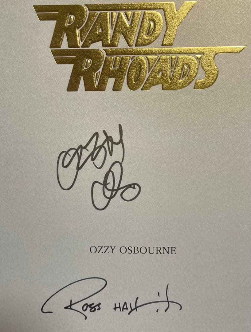 500限定ランディローズ 豪華写真集 ロスハルフィン OZZYオジー直筆