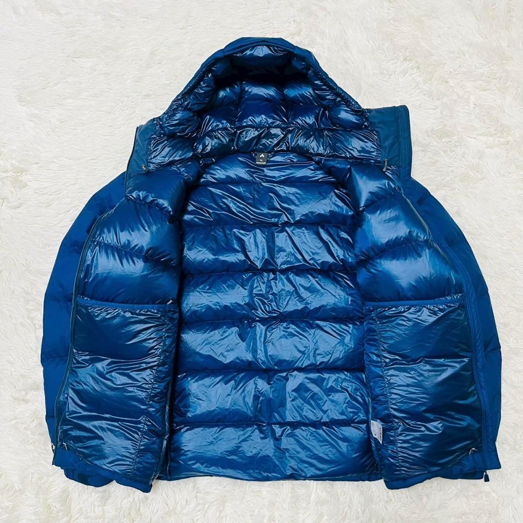 モンベル パーマフロスト ライトダウンパーカ ブルーグリーン XL