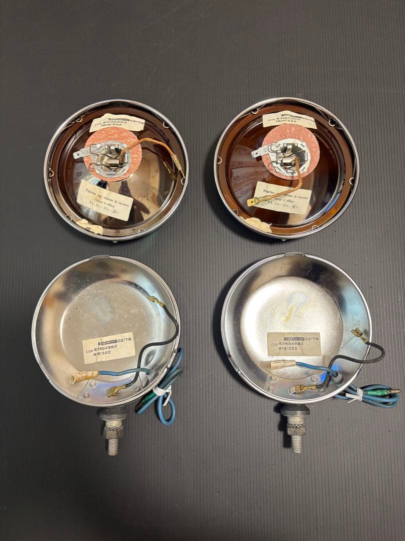 マーシャル 819 フォグランプ クリア2ヶセット 割れ凹み無し デュアルカウル