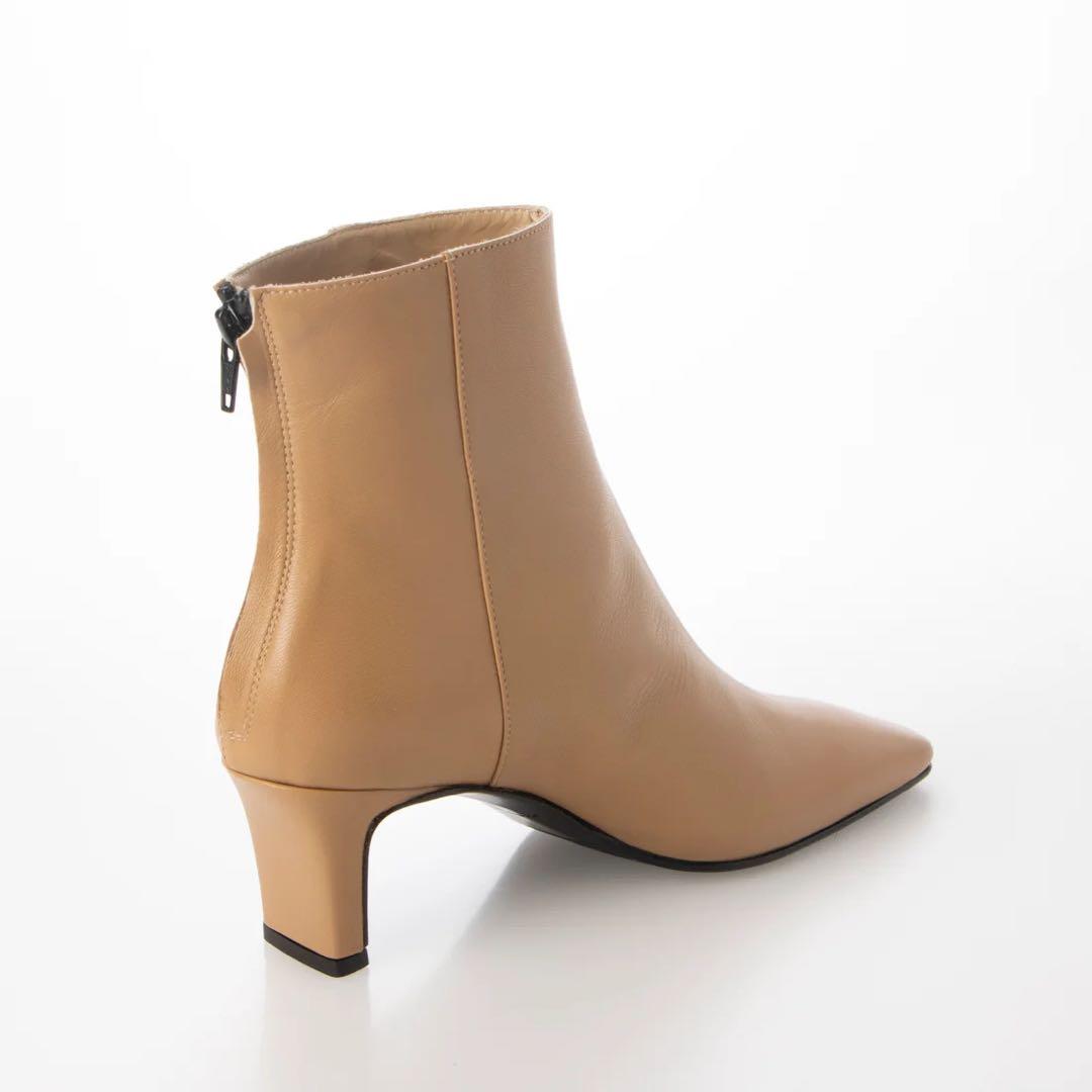 美品】ファビオルスコーニ セットバックヒールバックジップブーツ 37