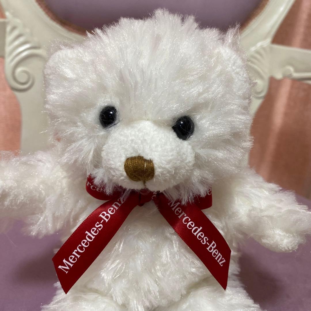 メルセデスベンツ くまさんテディベア ホワイト リボン くま
