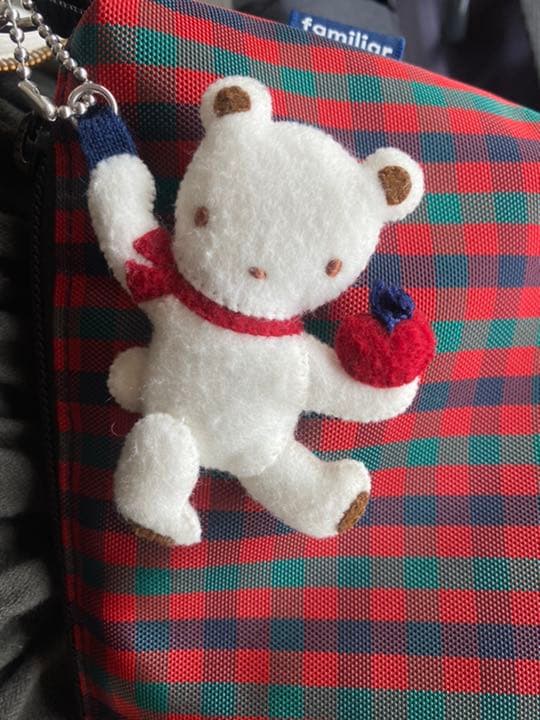 完売！レア！familiar ポシェット ショルダーバッグ チェック 舟型