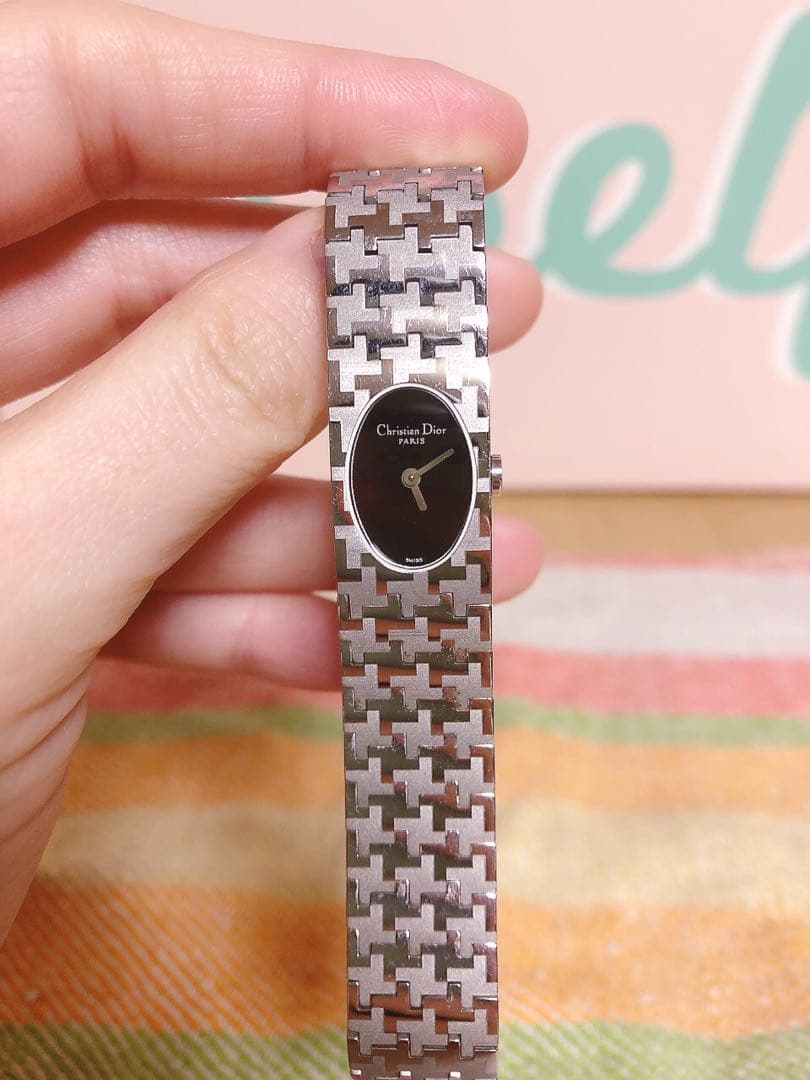クリスチャンディオール時計　レディース腕時計　人気　シルバー　ブラック Christian Dior ディオール ブラックムーン バギラ ウォッチ 腕時計
