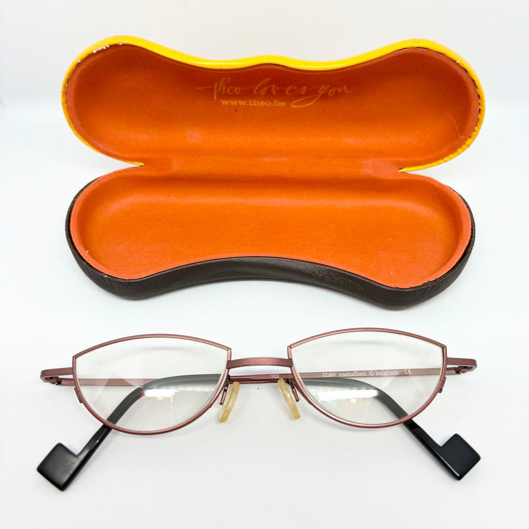 theo castafiore メガネフレーム ベルギー製 ケース付 - メルカリ