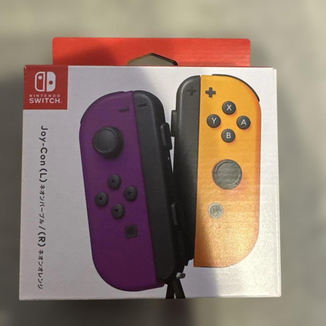 Joy-Con ネオンパープル/オレンジ 美品 完動 箱美品 純正 - メルカリ
