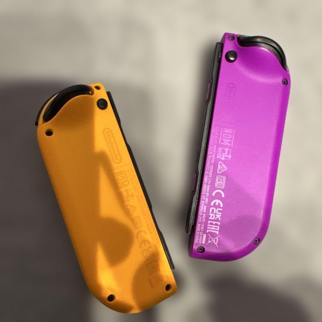 Joy-Con ネオンパープル/オレンジ 美品 完動 箱美品 純正 - メルカリ
