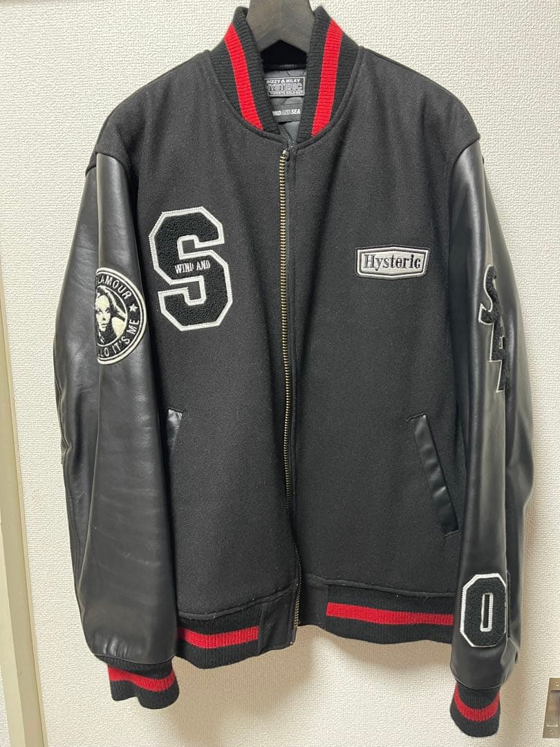 Hysteric Glamour Wind and Sea スタジャン Hysteric Glamour Wind And Sea Varsity Jacket スタジャン (WIND AND