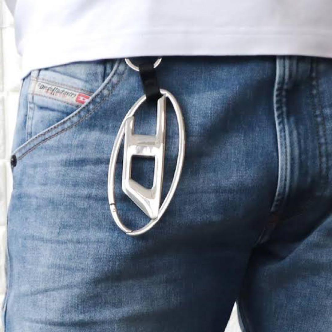 レア‼︎ DIESEL カラビナ オーバルDロゴ キーホルダー バッグチャーム