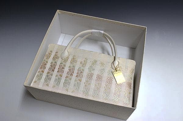 新品未使用品 京都 西陣織正絹帯地使用 利休バッグお茶席 25068 - メルカリ