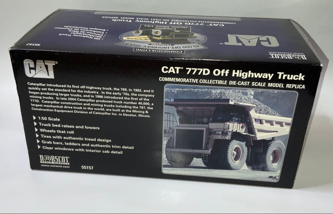 NORSCOT CAT 777D Highway Truck 重機スケールモデル - 自動車低 価格 通販