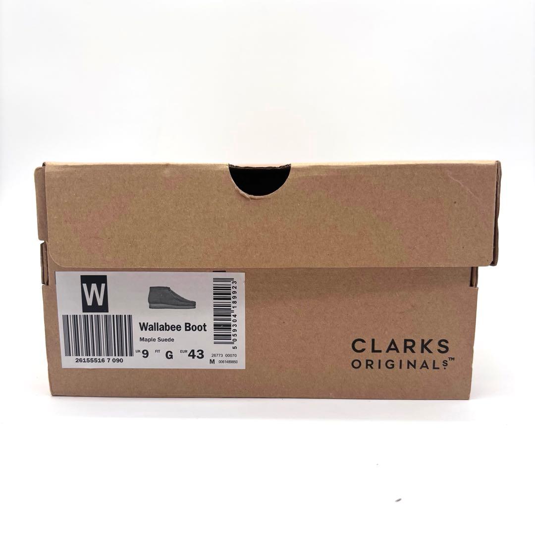 ✨新品✨クラークス　ワラビー　スエード　ベージュ　27.5cm　替え紐　箱付き
