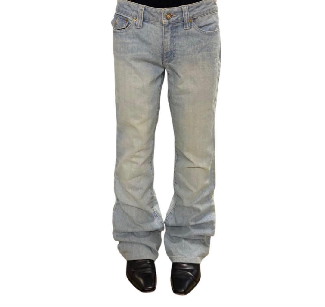 y2k flare denim archive opium フレアデニム - メルカリ