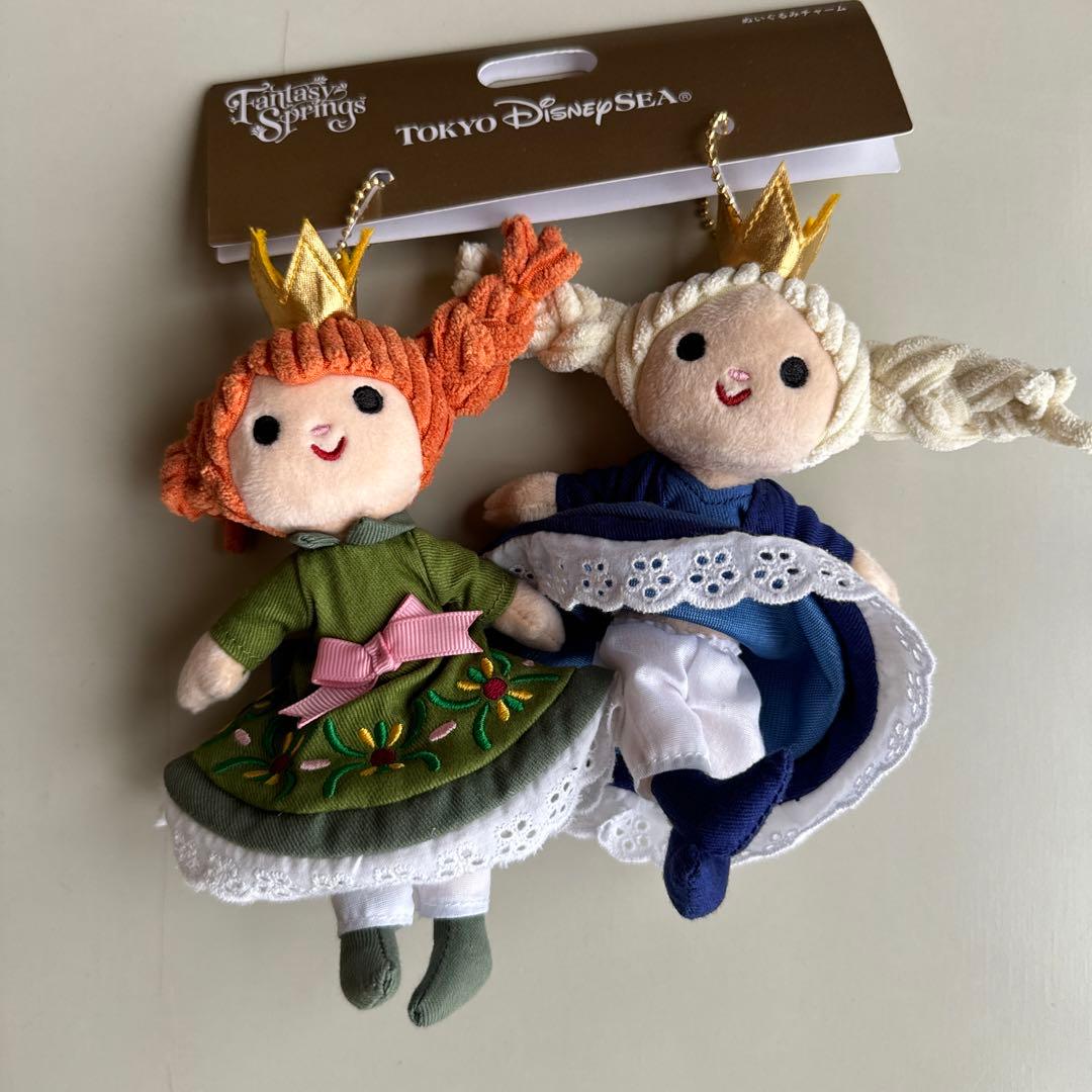 ディズニーシー ファンタジースプリングス アナ雪 ぬいぐるみチャーム