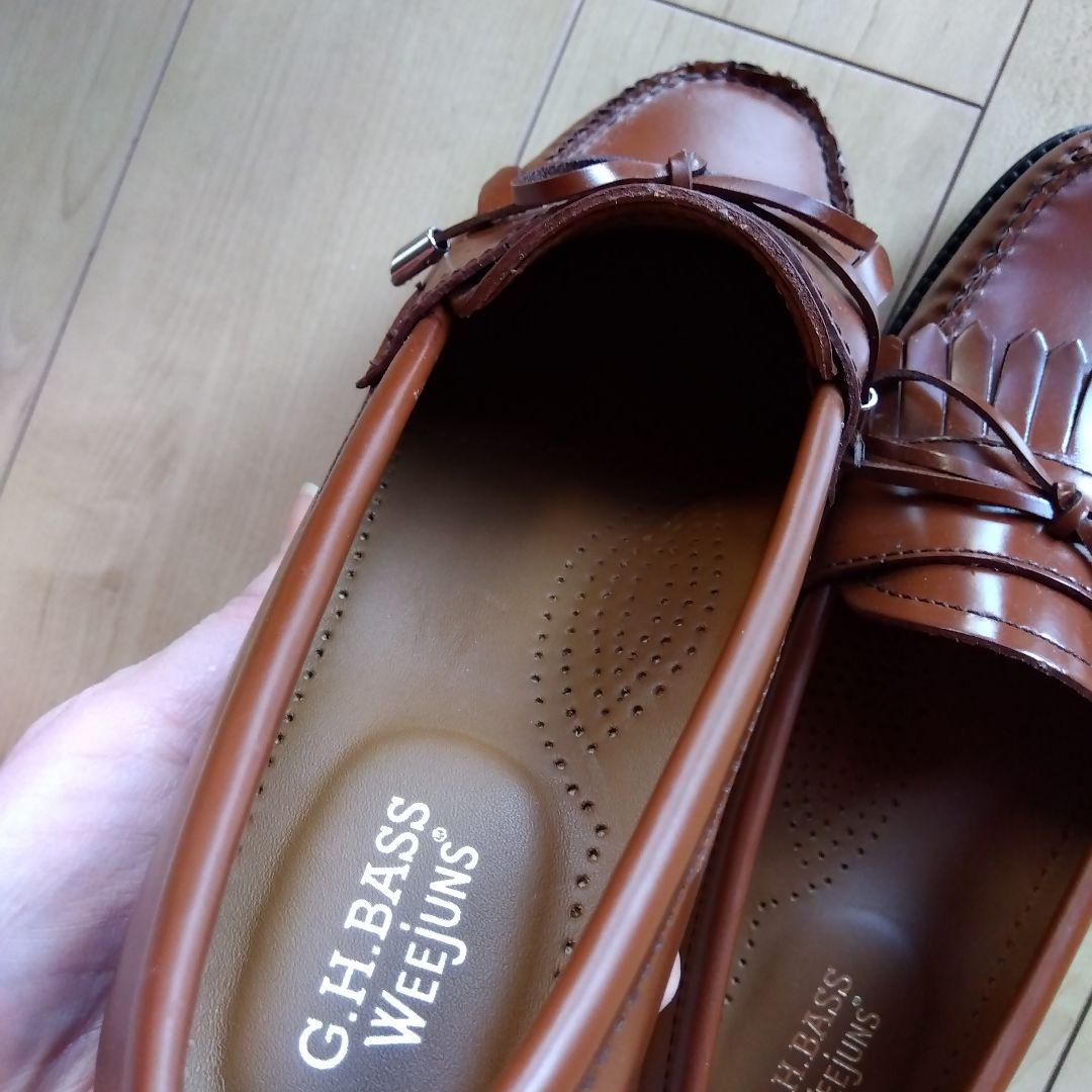 G.H. BASS WEejuns ブラウン ローファー 靴裏汚れあり ガム汚れ