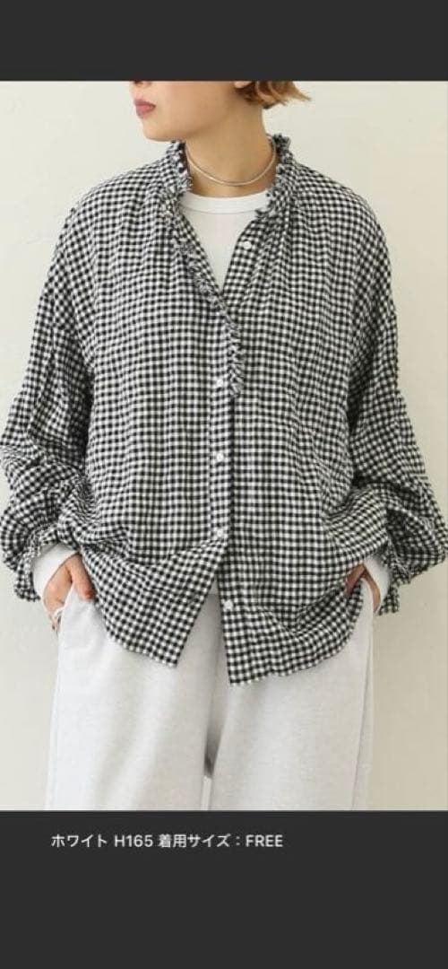 ジャーナルスタンダード ラックス チャコールグレー バルーンスリーブ