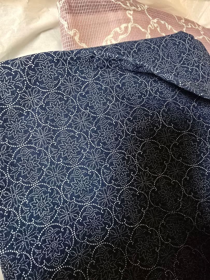 プルオーバー☆刺し子織り生地 ハンドメイド