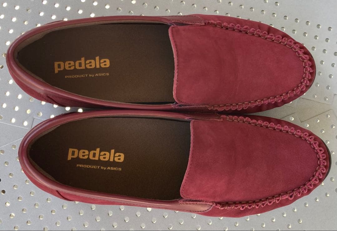 Pedala ペダラローファー スリッポン モカシン ワインレッド 23.5cm