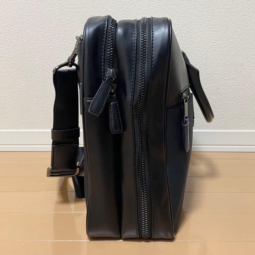 数回使用程度】 フジタカ ルフト ビジネスバッグ 2way ネイビー 2層式