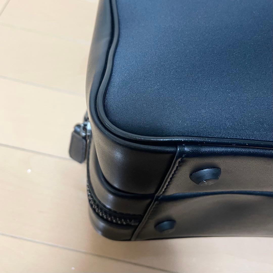 数回使用程度】 フジタカ ルフト ビジネスバッグ 2way ネイビー 2層式