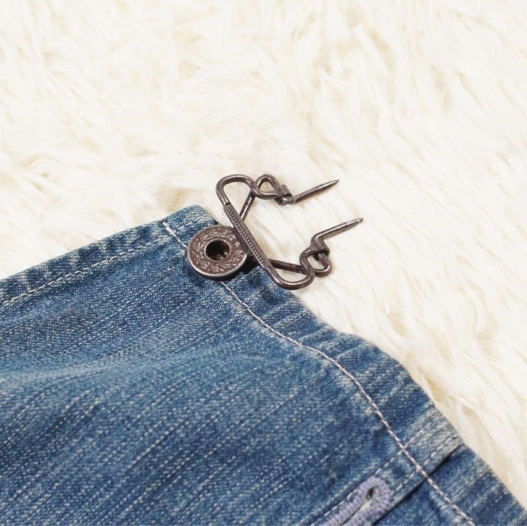 2022年製 加工《RRL》オーバーオール(XS)ボタンフライ デニム 縦落ち