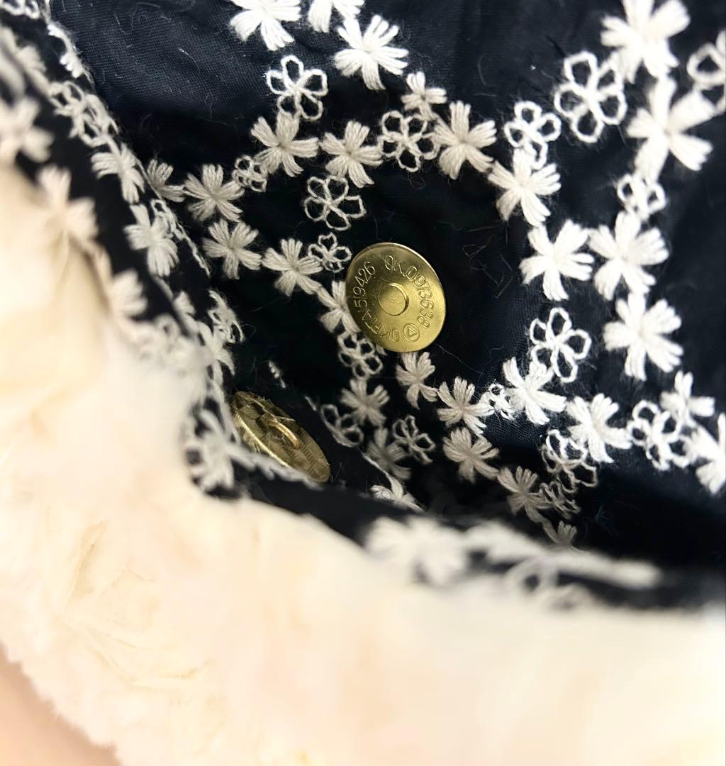 コヤンイサムチョン アンコちゃん 刺繍生地 フリルトートバッグ - メルカリ