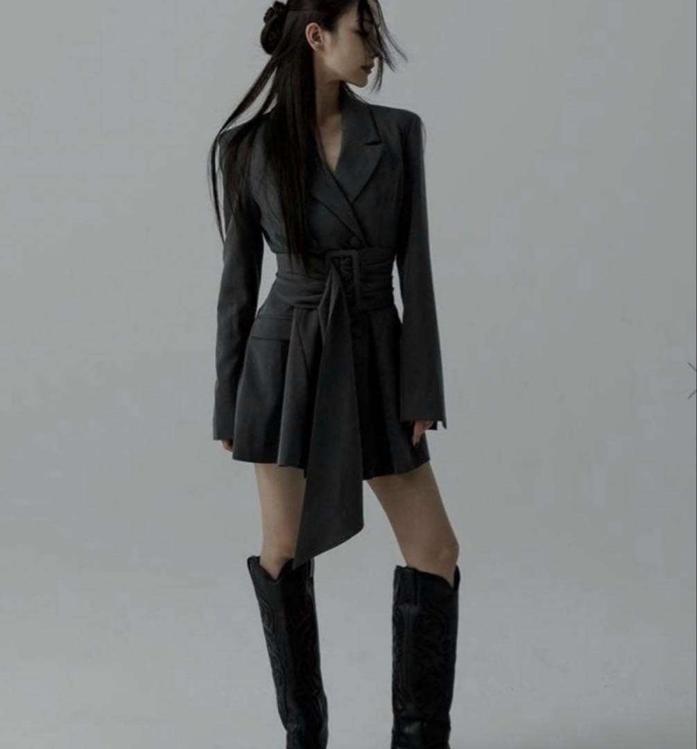 meltthelady thick belt jacket onepiece - メルカリ