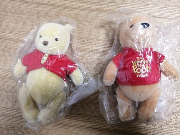 メリーソート社　世界限定500体生産プーさんぬいぐるみ２体セット 7インチ メリーソート社 世界限定500体生産プーさんぬいぐるみ2体セット 7