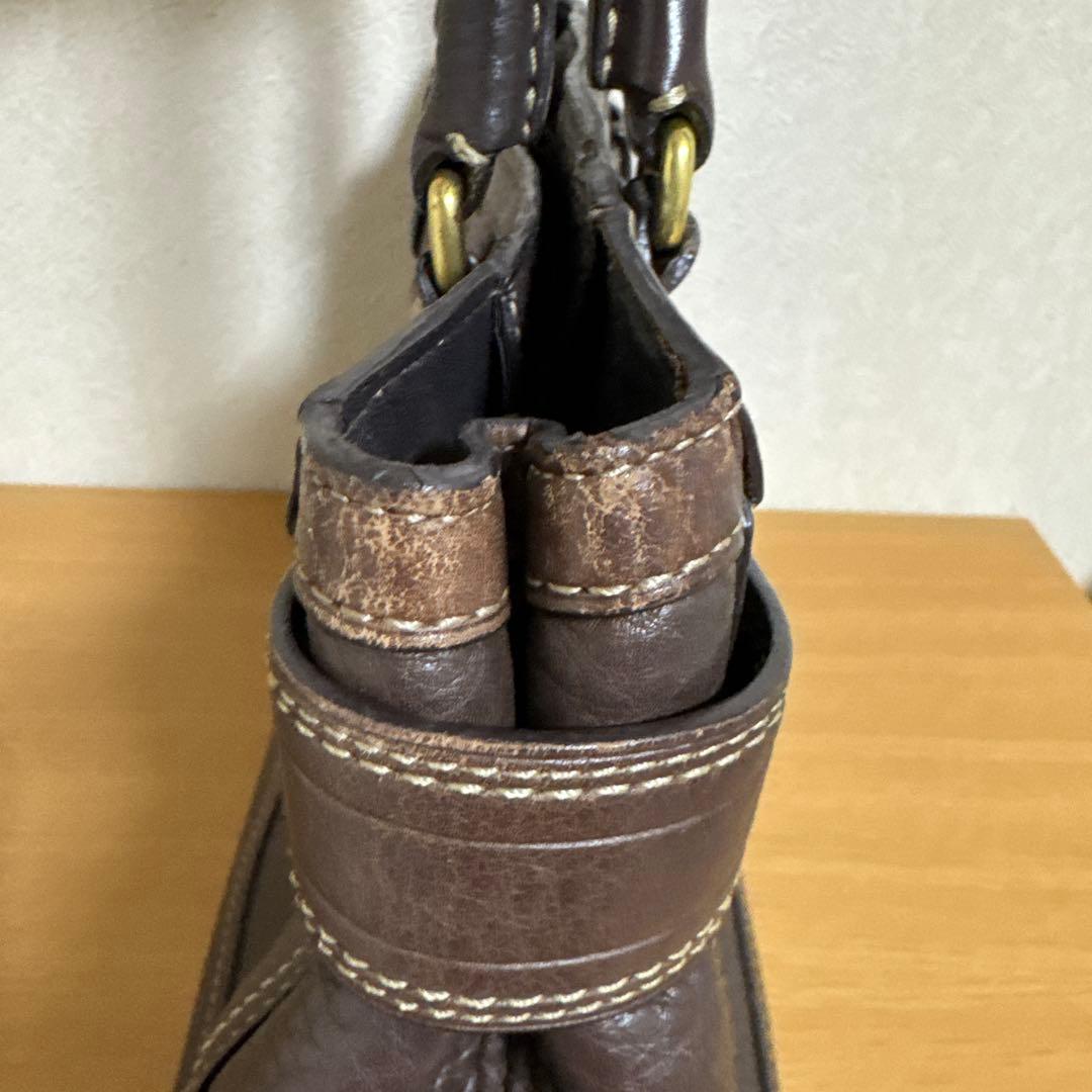 COACH コーチ トート ハンドバッグ キャリーオール レザー ブラウン A4