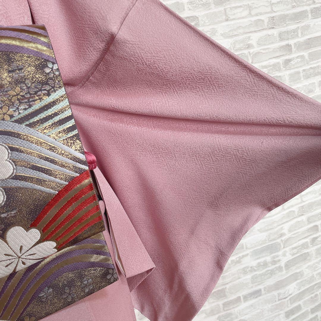 色無地 フルセット 三つ葉竜胆 紗綾形地紋 東京ますいわ屋 シンプル