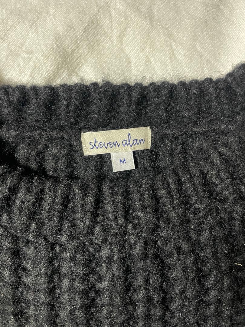 STEVEN ALAN アルパカ混ローゲージニット - メルカリ
