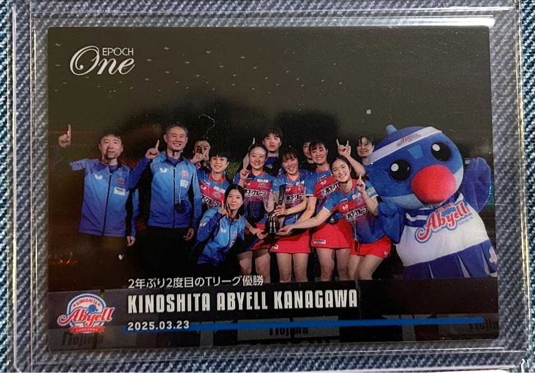 エポックワン【木下アビエル神奈川】2年ぶり2度目のTリーグ優勝（25.3.23） 木下アビエル神奈川】2年ぶり2度目のTリーグ優勝 EPOCH エポックワン