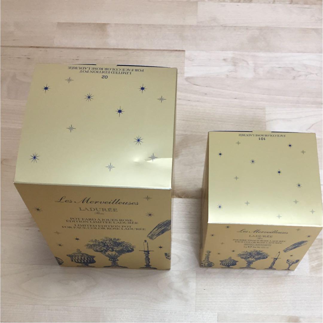 《限定品／新品／未使用》レ・メルヴェイユーズラデュレ チーク、ポット